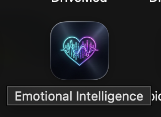 Emotional Intelligence heart and waveform logo
